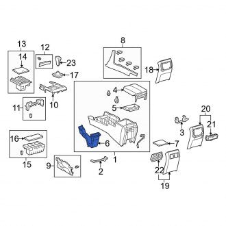 New OEM Front Left Lower Rearward Instrument Panel Air Duct Fits, 2010-2023 Lexus GX - Part # 8721660030