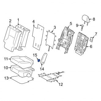 New OEM Genuine Lexus, Seat Armrest Cap - Part # 7284828030000000000