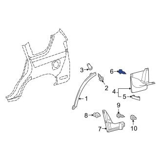 New OEM Rear Bumper Cover Screw Fits, 2011 Lexus GS - Part # 9015960603