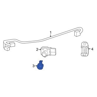 New OEM Genuine Lexus, Rear Outer Parking Aid Sensor Retaining Ring - Part # 8934833060C0