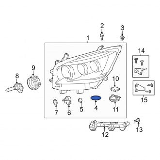 New OEM Genuine Lexus, High Intensity Discharge Lighting Ballast Gasket (9007523002) - Part # 9007523002