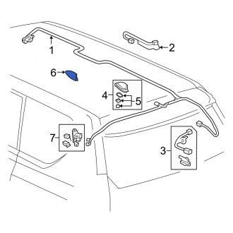 New OEM Radio Antenna Cover Fits, 2022-2023 Lexus GX - Part # 8607748050D1