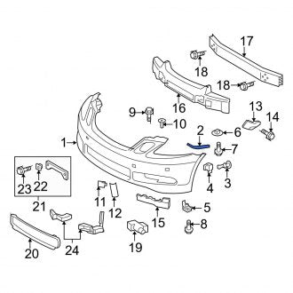 New OEM Genuine Lexus, Front Bumper Protection Pad - Part # 5254130120