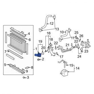 New OEM Engine Coolant Thermostat Kit Fits, 2006-2011, 2013-2019 Lexus GS - Part # 1603131020