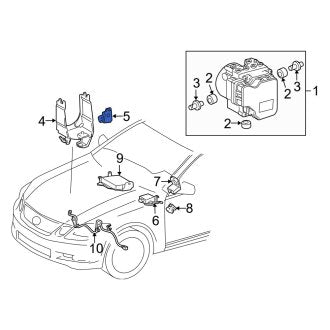 New OEM ABS Modulator Bracket Fits, 2006-2011 Lexus GS - Part # 4459030130