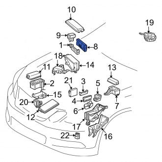 New OEM Fuse Box Fits, 2006-2011 Lexus GS - Part # 8262030170