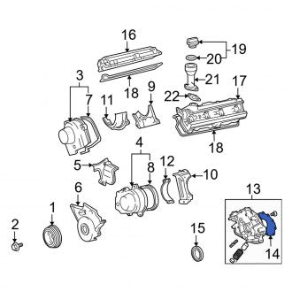 New OEM Engine Oil Pump Cover Fits, 2006 Lexus GS - Part # 1511550040