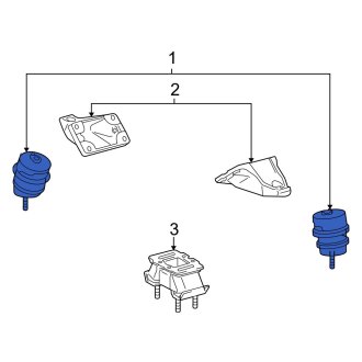 New OEM Engine Mount Fits, 2006-2007 Lexus GS - Part # 1236150220