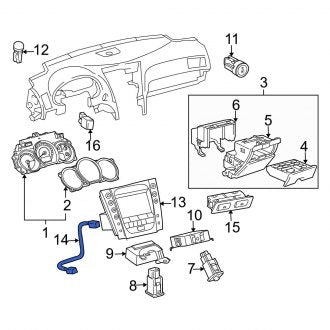 New OEM GPS Navigation System Connector Fits, 2007-2009 Lexus GS - Part # 8645330040