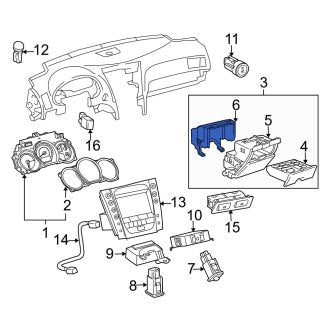 New OEM Instrument Panel Cover Fits, 2006-2007 Lexus GS - Part # 5553930240