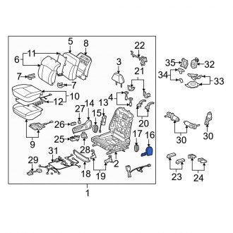 New OEM Right Inner Seat Trim Panel Fits, 2006-2007 Lexus GS - Part # 7186160110B5