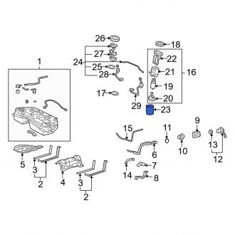 New OEM Fuel Pump Housing Fits, 2007 Lexus GS - Part # 7713130050