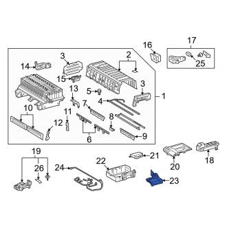 New OEM Fuse Box Bracket Fits, 2009-2011 Lexus GS - Part # 7404230030