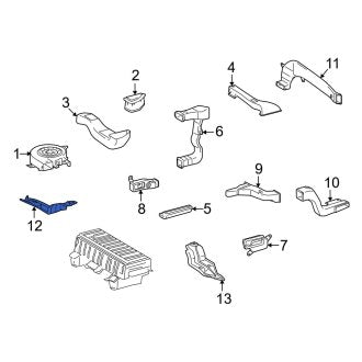 New OEM Right Drive Motor Battery Pack Cooling Fan Bracket Fits, 2009-2011 Lexus GS - Part # 7441730130