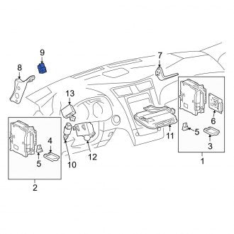 New OEM Electronic Parking Brake Control Switch Fits, 2007-2012 Lexus ES - Part # 8455016060