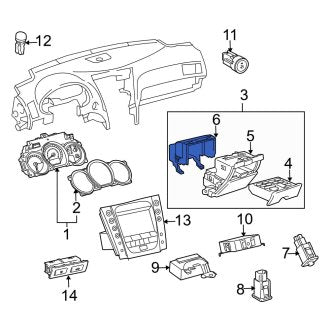 New OEM Instrument Panel Cover Fits, 2008-2011 Lexus GS - Part # 5553930330