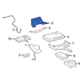 New OEM Upper Mobile Phone Control Module Bracket Fits, 2007-2009 Lexus GS - Part # 8672930110