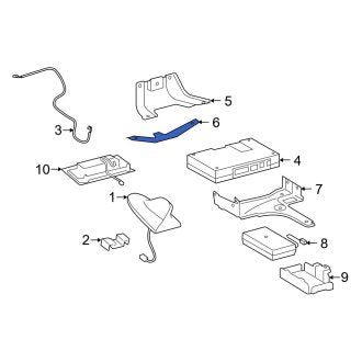 New OEM Lower Mobile Phone Control Module Bracket Fits, 2007-2009 Lexus GS - Part # 8672930140