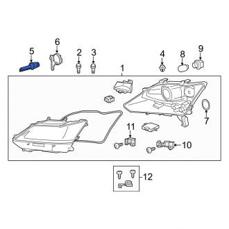New OEM Headlight Bulb Fits, 2010-2015 Lexus ES - Part # 9098120024