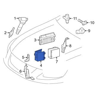 New OEM Front Engine Control Module Fits, 2013-2019 Lexus GS - Part # 8277130070