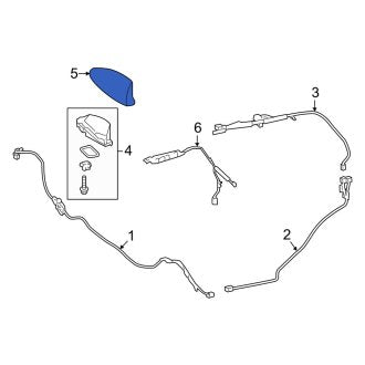 New OEM Radio Antenna Cover Fits, 2016-2018 Lexus ES - Part # 8607753010B3