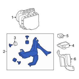 New OEM ABS Modulator Bracket Fits, 2016-2020 Lexus GS - Part # 4459030220