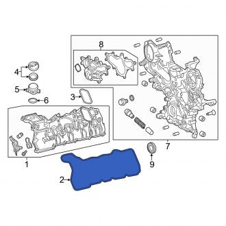 New OEM Left Engine Valve Cover Gasket Fits, 2016-2020 Lexus GS - Part # 1121438030