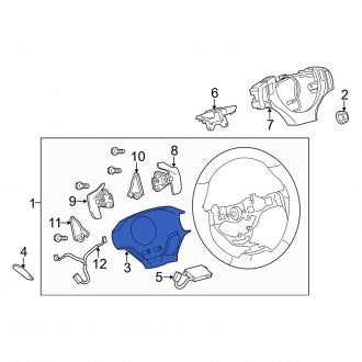 New OEM Lower Steering Wheel Trim Fits, 2013-2015 Lexus GS - Part # 4518430390C0