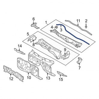 New OEM Cowl Seal Fits, 2013-2020 Lexus GS - Part # 5338330250