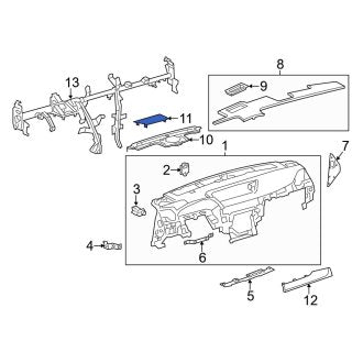 New OEM Left Outer Speaker Cover Fits, 2013-2020 Lexus GS - Part # 5540830280C0