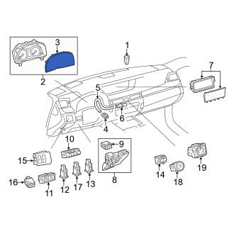 New OEM Instrument Panel Lens Fits, 2016-2020 Lexus GS - Part # 838523AB70