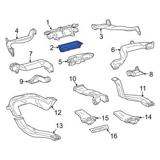 New OEM Front Lower Windshield Defroster Nozzle Fits, 2013-2020 Lexus GS - Part # 5599030100