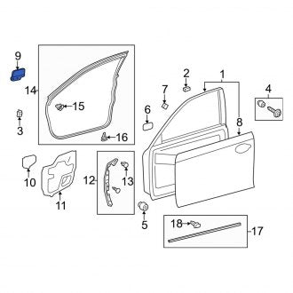 New OEM Front Left Door Reinforcement Bar Fits, 2013-2020 Lexus GS - Part # 6792430110