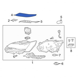 New OEM Front Right Fender Liner Access Cover Fits, 2016-2019 Lexus GS - Part # 53181300600