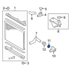 New OEM Genuine Lexus, Engine Coolant Thermostat Gasket - Part # 1634636011