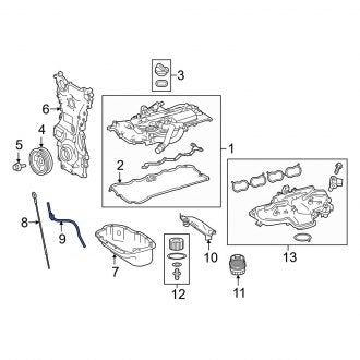 New OEM Engine Oil Dipstick Tube Fits, 2016-2019 Lexus GS - Part # 1145236070