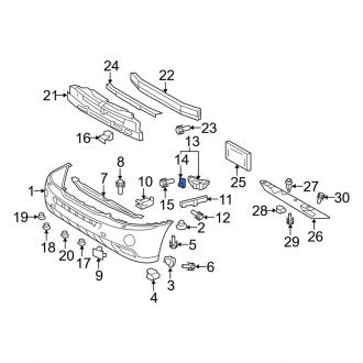 New OEM Front Bumper Cover Nut Fits, 2008-2010 Lexus GS - Part # 9017906127