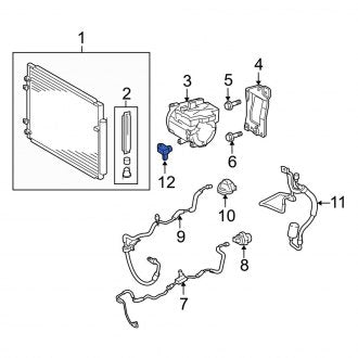 New OEM A/C High Side Charging Adapter Fits, 2006-2008 Lexus RX - Part # 8837448010