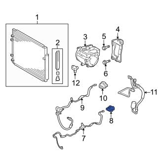 New OEM A/C Refrigerant Line Clamp Fits, 2002-2004 Lexus ES - Part # 8871802160