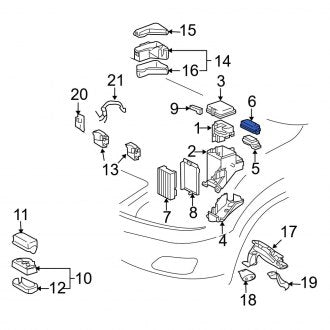 New OEM Upper Fuse Box Cover Fits, 2006-2008 Lexus RX - Part # 8267248130