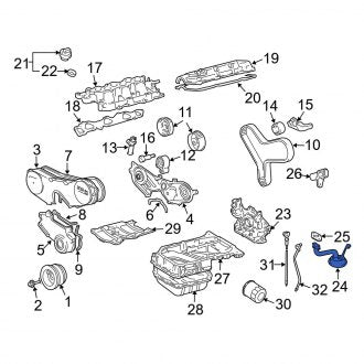 New OEM Engine Oil Pump Pickup Tube Fits, 1994-2006 Lexus ES - Part # 1510420020