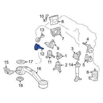 New OEM Engine Mount Bracket Fits, 1997-2006 Lexus ES - Part # 1231520020