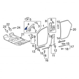 New OEM Genuine Lexus, Right Speaker Cover - Part # 6222748010B0