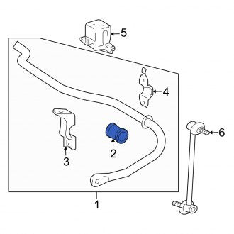 New OEM Rear Suspension Stabilizer Bar Bushing Fits, 2004-2006 Lexus ES - Part # 4881821050