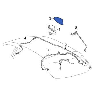 New OEM Radio Antenna Cover Fits, 2014-2015 Lexus RX - Part # 8607776010D2