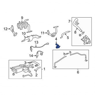 New OEM Vapor Canister Purge Solenoid Fits, 2010-2012, 2016-2018 Lexus ES - Part # 2586031070