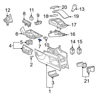 New OEM Genuine Lexus, Right Automatic Transmission Shift Cover Plate Clip - Part # 5898300000000000