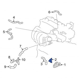 New OEM Genuine Lexus, Engine Coolant Outlet Gasket - Part # 1634524020