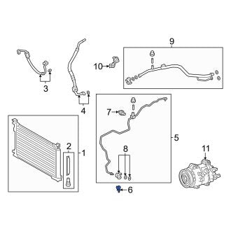 New OEM Genuine Lexus, A/C Refrigerant Line Clamp - Part # 8871847110