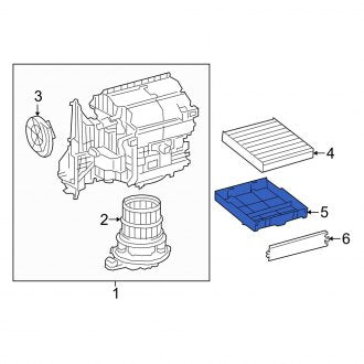 New OEM Cabin Air Filter Case Fits, 2019-2024 Lexus ES - Part # 8889948070